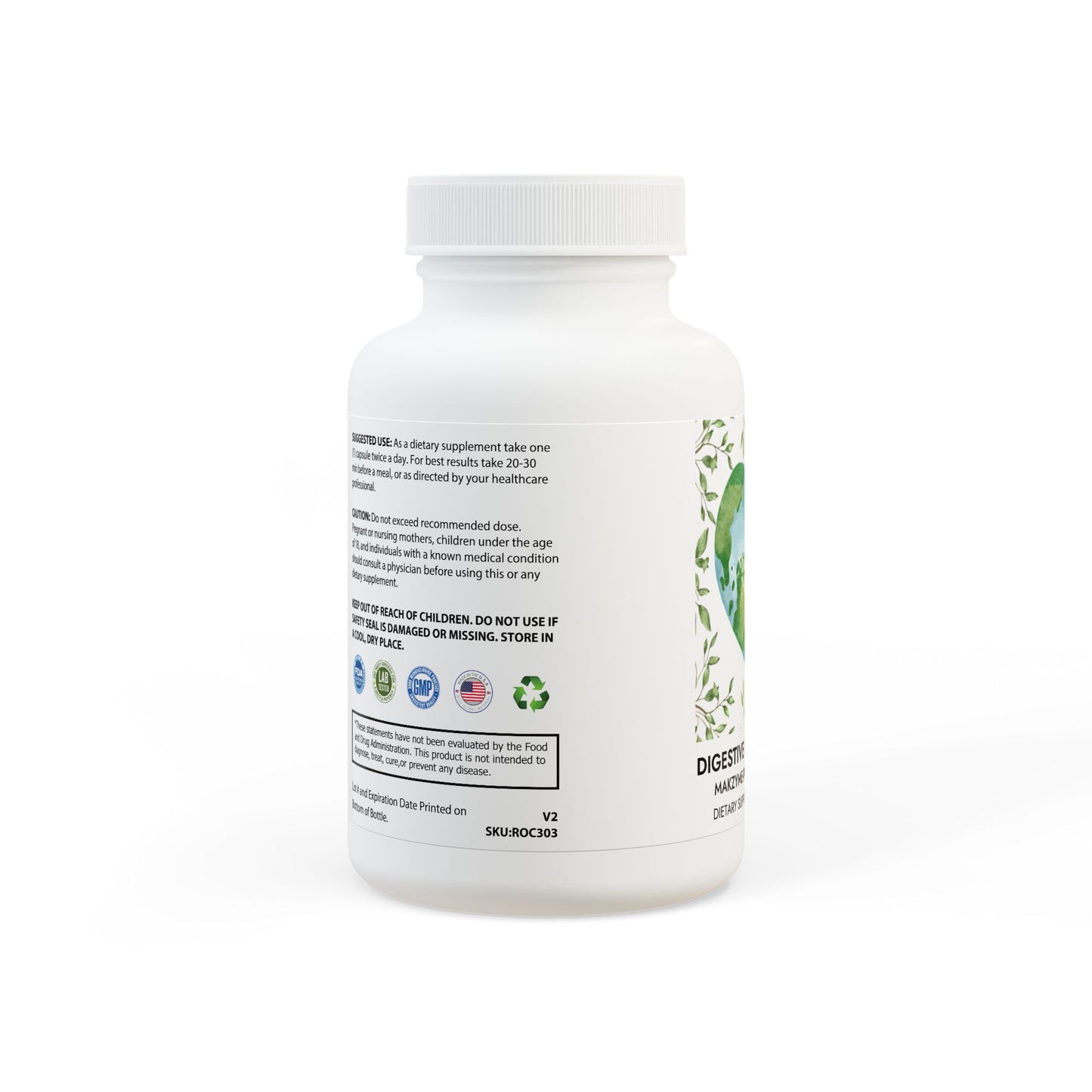 Digestive Enzyme Blend Supplement (60 Capsules)