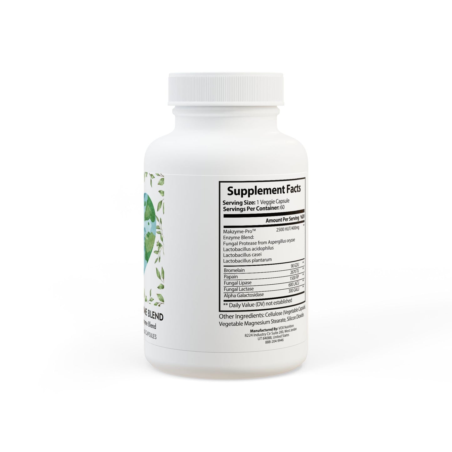 Digestive Enzyme Blend Supplement (60 Capsules)